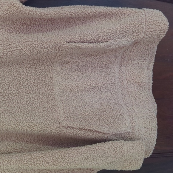 Haven Well Within Brown Sherpa Funnel Neck Pullover Cozy Lounge Wear Size Small - Picture 10 of 13